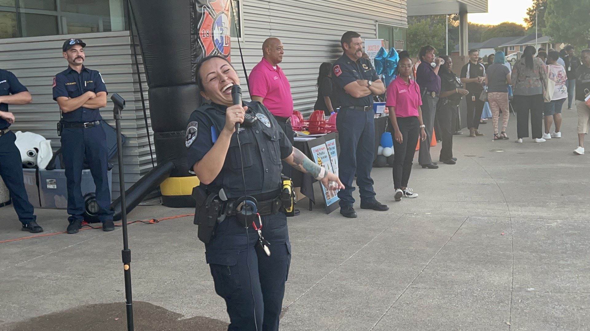 Officer Natareno Singing