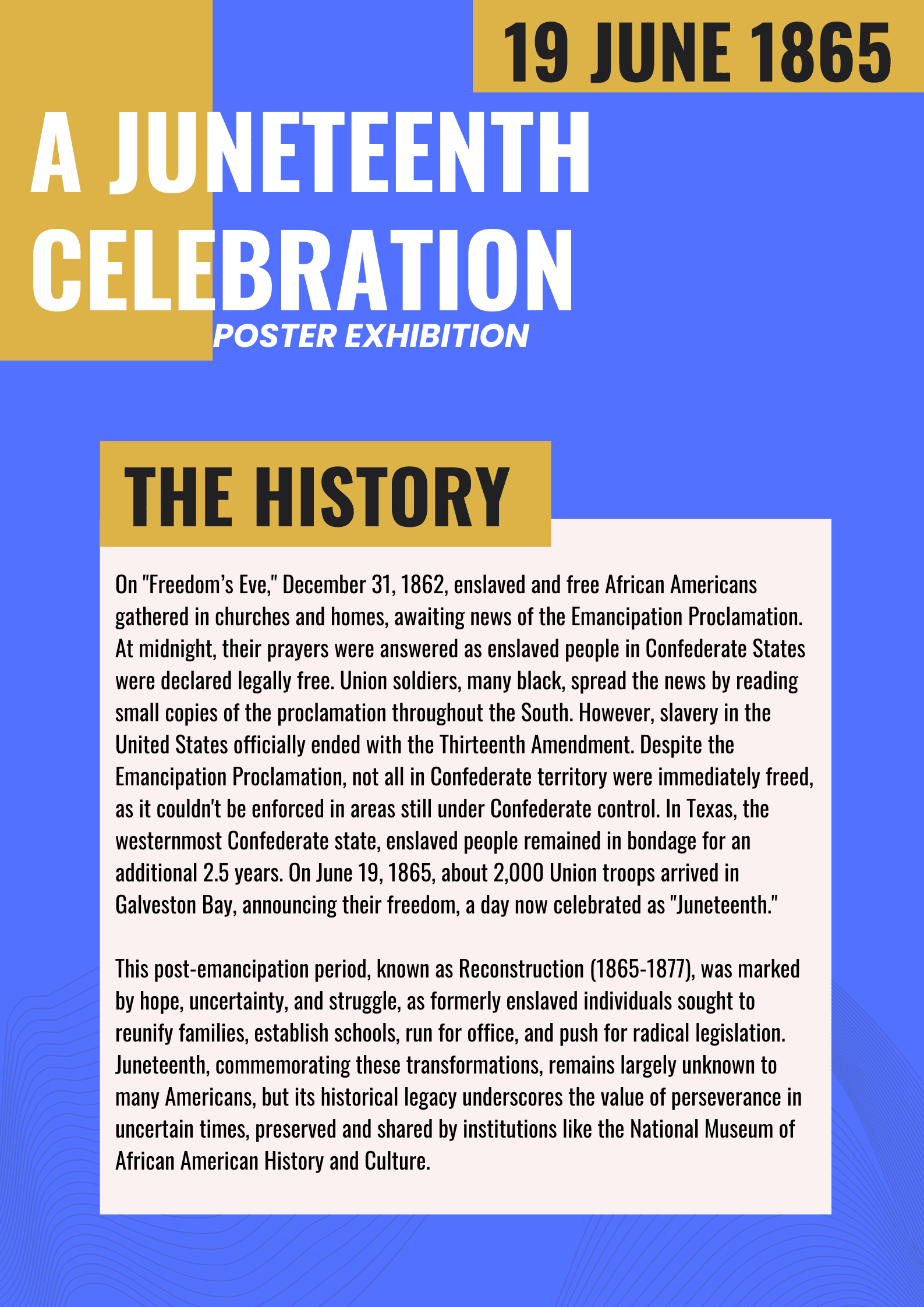 Juneteenth Celebration Poster