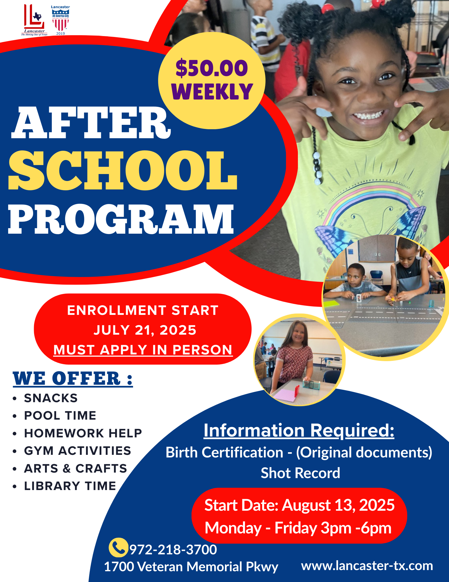 White and Blue Playful Afterschool Program Flyer (2)