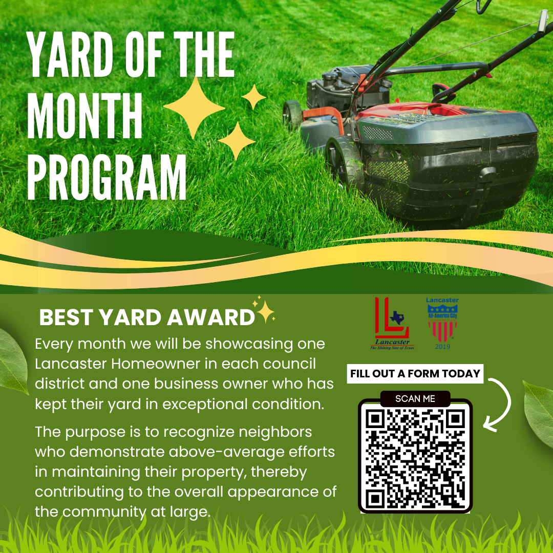 Yard of the Month Flyer